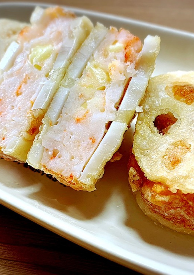 蓮根の海老チーズはさみ揚げ-レシピのメイン写真