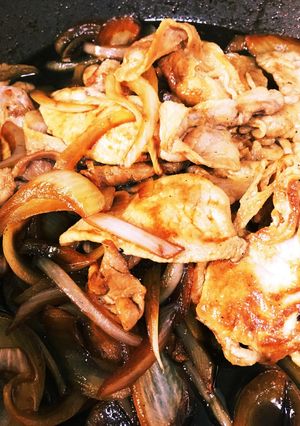 豚と玉ねぎ元気が出るスタミナ焼き-レシピのメイン写真