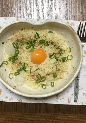 冷製クリームパスタ風塩ラーメン-レシピのメイン写真