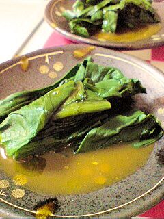 こっくりウマウマ♪おひたしの卵黄たれ-レシピのメイン写真