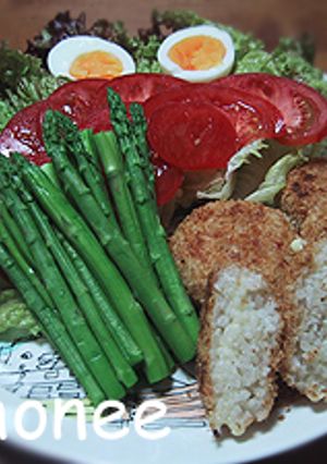 揚げないヘルシーなライスコロッケ-レシピのメイン写真