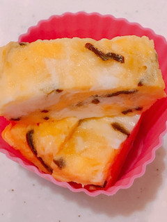 レンジで簡単!塩こんぶとチーズの玉子焼き-レシピのメイン写真