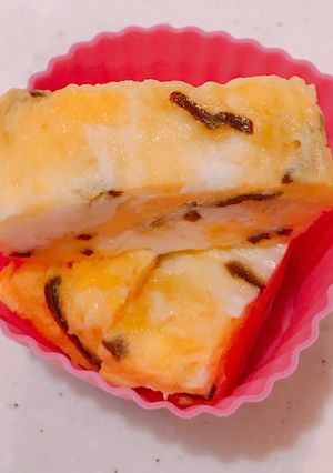 レンジで簡単！塩こんぶとチーズの玉子焼き-レシピのメイン写真