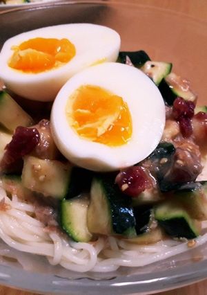 ズッキーニとツナの☆冷たいそうめん-レシピのメイン写真