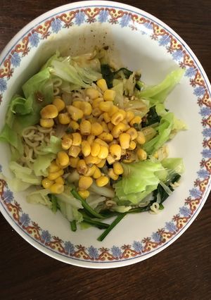 サッポロ一番みそラーメン冷やし野菜コーン-レシピのメイン写真