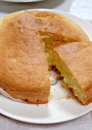 ふわっふわ！りんご黒酢入りケーキ！-レシピのメイン写真