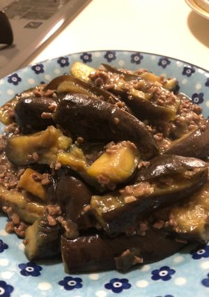 ナスの挽肉炒め-レシピのメイン写真