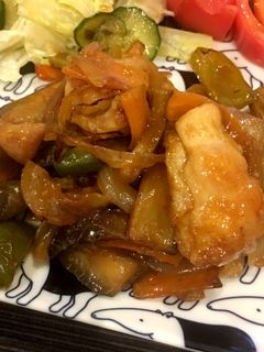鶏肉となすの甘酢炒め-レシピのメイン写真