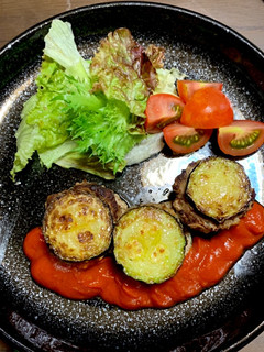 ズッキーニハンバーグ♡トマトソース-レシピのメイン写真