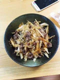 ごぼうと牛肉と糸こんのきんぴら-レシピのメイン写真
