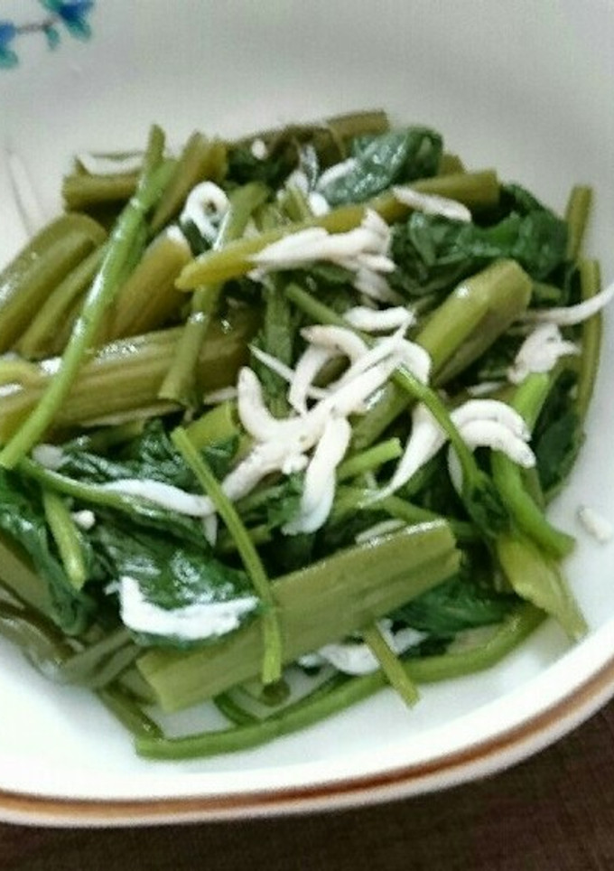 空芯菜としらすの和え物-レシピのメイン写真