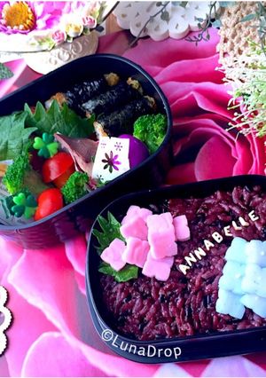 女子中学生　弁当　あじさい弁当　詰め方-レシピのメイン写真