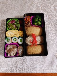 いなり寿司のお弁当です-レシピのメイン写真