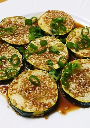 ズッキーニのゴマ照り焼き-レシピのメイン写真