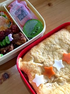 ガッツリ?オムライス弁当♡-レシピのメイン写真