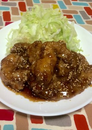 超簡単☆お弁当に！甘辛豚ロース照焼き-レシピのメイン写真