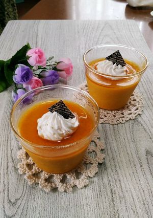 かぼちゃプリン-レシピのメイン写真