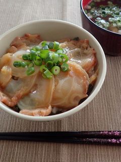 ミズダコの漬け丼-レシピのメイン写真