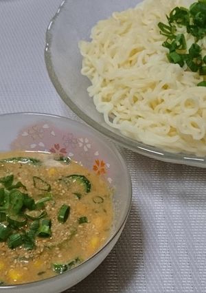 サッポロ一番みそで冷汁風つけ麺-レシピのメイン写真