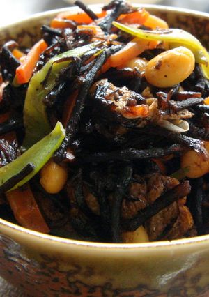 カリカリ大豆のひじきの煮物-レシピのメイン写真