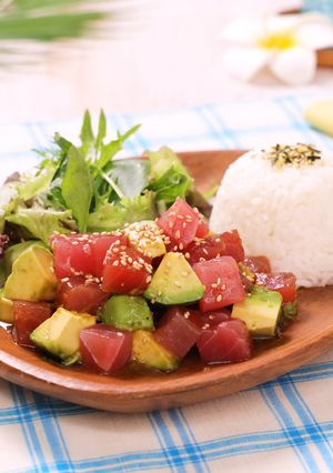 マグロの黄金ポキプレート-レシピのメイン写真
