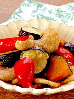 揚げ豚と夏野菜の南蛮-レシピのメイン写真