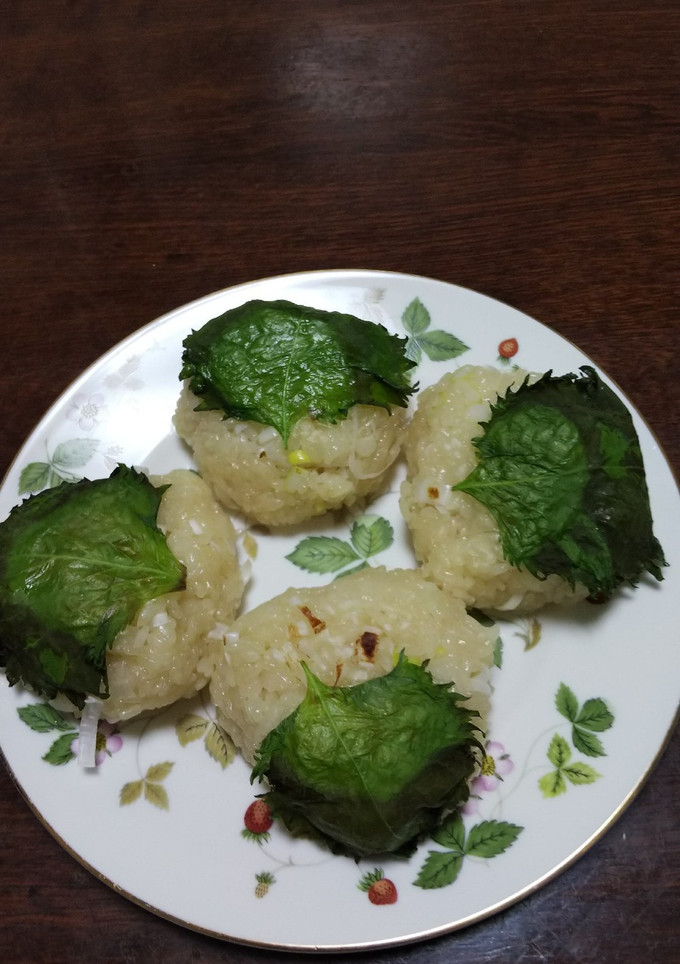 焼きおにぎり(いかめしの残ったご飯で)-レシピのメイン写真