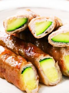 ズッキーニの肉巻き梅照り焼き-レシピのメイン写真