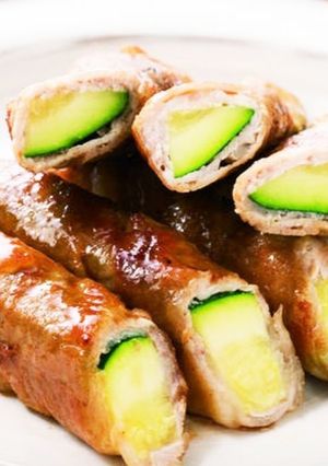 ズッキーニの肉巻き梅照り焼き-レシピのメイン写真