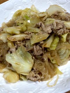 豚肉とキャベツの春雨炒め☻-レシピのメイン写真