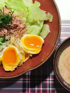 サッポロ一番で☆冷やし胡麻だれつけ麺-レシピのメイン写真