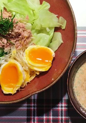 サッポロ一番で☆冷やし胡麻だれつけ麺-レシピのメイン写真