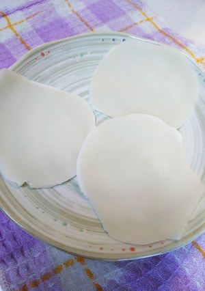 レンジで簡単！米粉のぺったんこもちもち♪-レシピのメイン写真