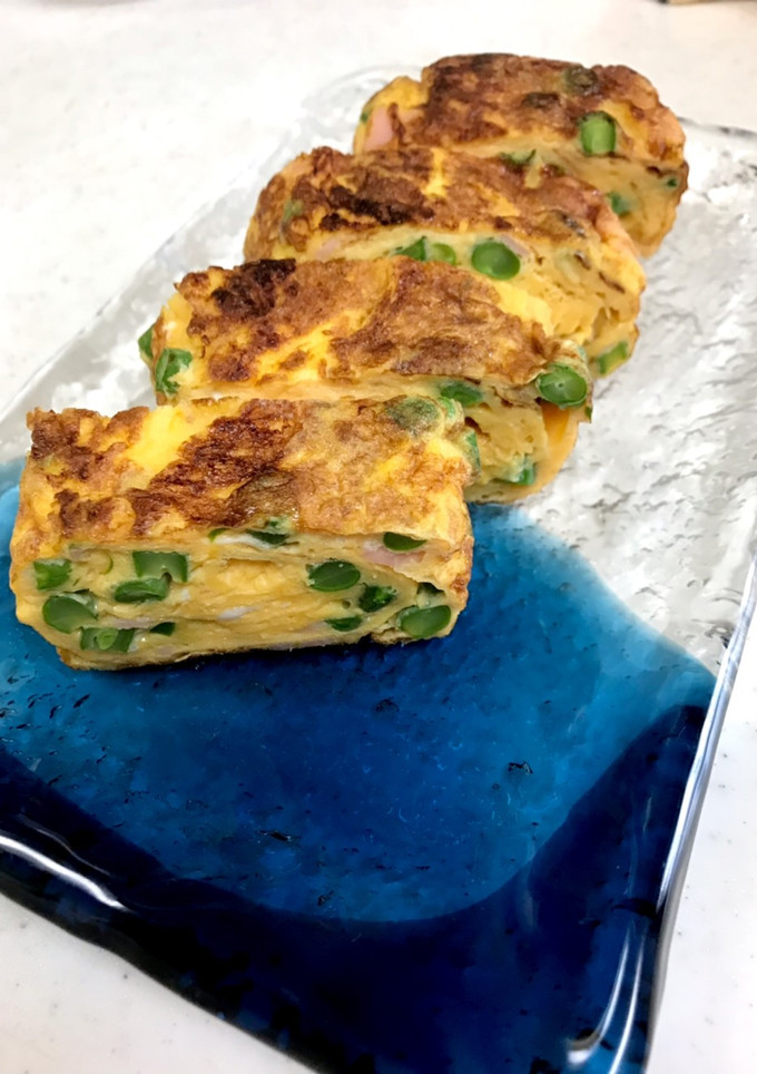 いんげんたっぷり卵焼き-レシピのメイン写真