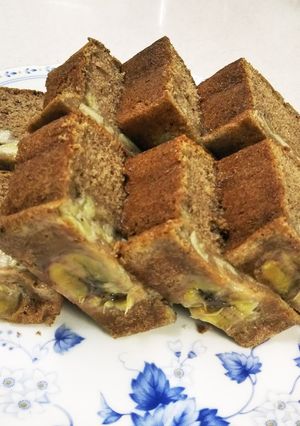 見た目も素敵！ココアバナナケーキ-レシピのメイン写真
