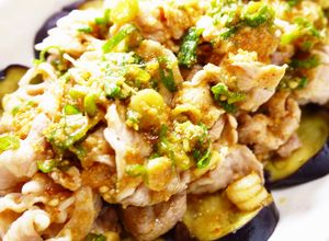 なす☆豚ロース冷しゃぶ（よだれ鶏のたれ）-レシピのメイン写真