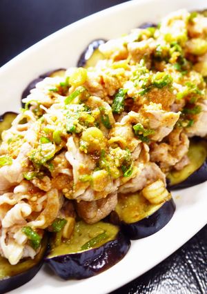 なす☆豚ロース冷しゃぶ（よだれ鶏のたれ）-レシピのメイン写真