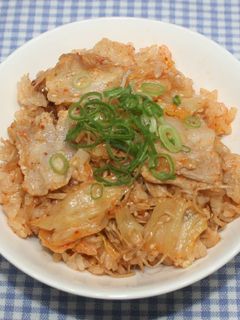 簡単☆干しえのきで豚キムチの炊き込みご飯-レシピのメイン写真