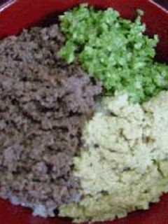 フードプロセッサーで三色そぼろ丼-レシピのメイン写真