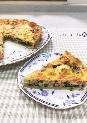 スモークサーモンとクリームチーズキッシュ-レシピのメイン写真
