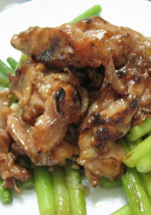 本格チャーシュー味・豚肉ニンニクの芽炒め-レシピのメイン写真
