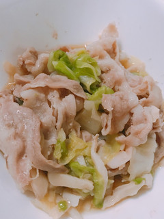 麺つゆで味付け豚しゃぶキノコ温野菜(?)-レシピのメイン写真