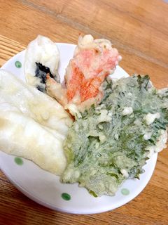 節約天ぷら☆カニカマ、はんぺん、青じそで-レシピのメイン写真