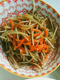 塩きんぴらごぼう-レシピのメイン写真