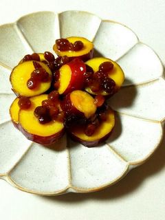 【薩摩芋のオレンジジュース煮♪】-レシピのメイン写真