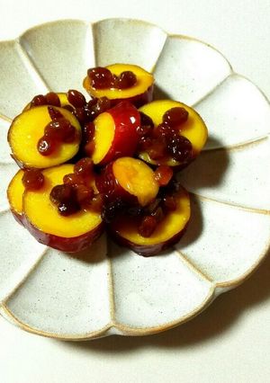 【薩摩芋のオレンジジュース煮♪】-レシピのメイン写真
