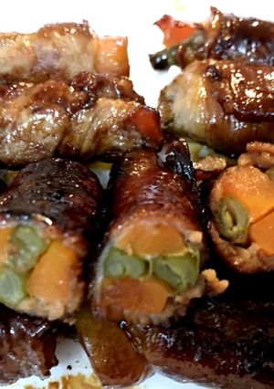 弁当作り置き いんげんの肉巻きの照り焼き-レシピのメイン写真