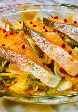No2266サーモン香り野菜オーブン焼き-レシピのメイン写真