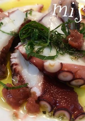 梅と大葉であっさり☆たこのカルパッチョ-レシピのメイン写真