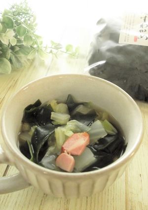 わかめと白菜の旨塩スープ-レシピのメイン写真